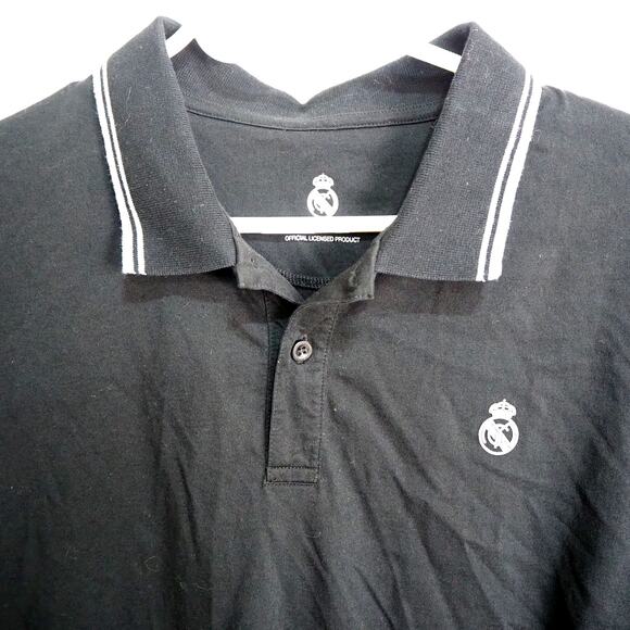 Real Madrid Club Football Men's XL Black Polo Officially Licensed Product - Picture 3 of 11